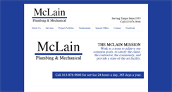 Desktop Screenshot of mclainplumbingtampa.com